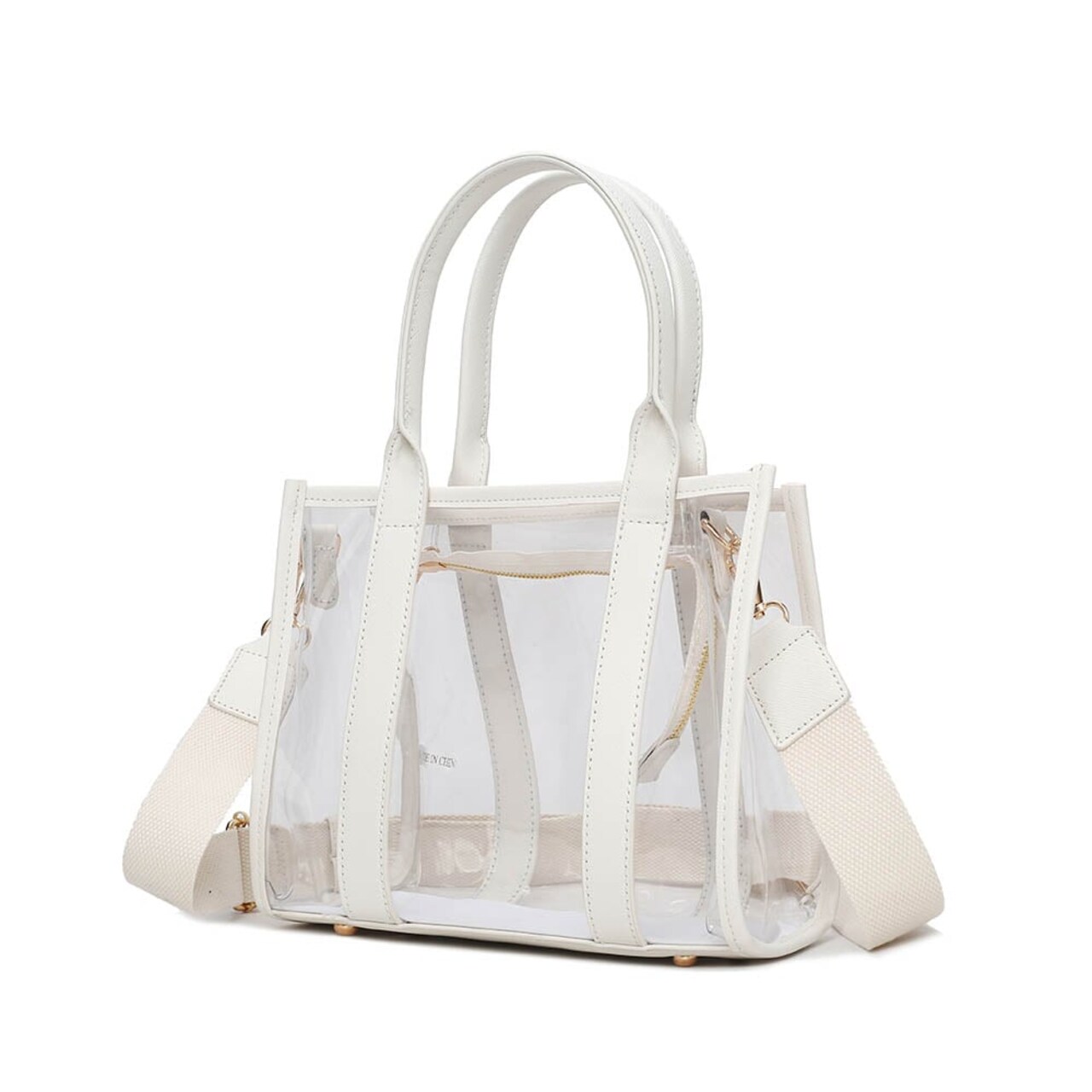 Mkf Collection Tatiana Clear Tote Bag Summer Jelly Crossbody Bag Handbag